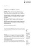 ALTANA AG completes?250 million credit facility ALTANA AG completes?250 million credit facility
