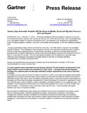 Gartner Says Actionable Analytics Will Be Driven by Mobile, Social and Big Data Forces in 2013 and Beyond