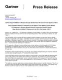 Gartner Says PC Market in Western Europe Declined 20.5 Per Cent in First Quarter of 2013 Gartner Says PC Market in Western Europe Declined 20.5 Per Cent in First Quarter of 2013