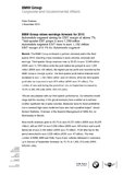 BMW Group raises earnings forecast for 2010 BMW Group raises earnings forecast for 2010