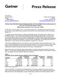 Gartner Says Worldwide Server Shipments Grew 4 Per Cent While Revenue Decreased 3.8 Per Cent in the Second Quarter of 2013 Gartner Says Worldwide Server Shipments Grew 4 Per Cent While Revenue Decreased 3.8 Per Cent in the Second Quarter of 2013