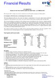 BT Group plc: Results for the fourth quarter and year to 31 March 2011 BT Group plc: Results for the fourth quarter and year to 31 March 2011