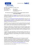 NEC Laboratories Europe accelerates its research on big data analysis with the EU research project METRICS NEC Laboratories Europe accelerates its research on big data analysis with the EU research project METRICS