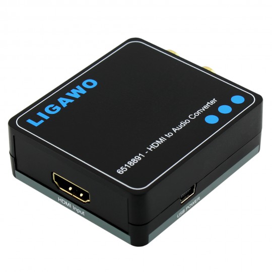 Convert a digital HDMI audio signal into an analog signal with the new Digital to Analog Audio Converter of Ligawo